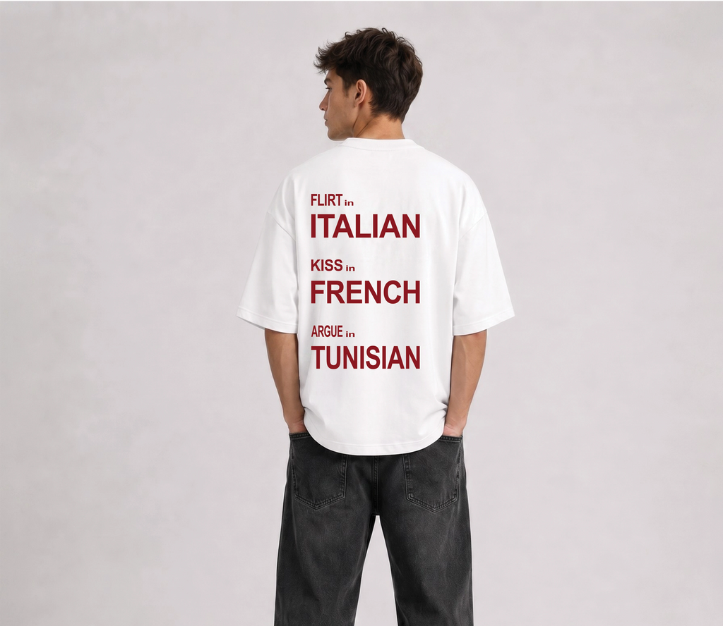 Love Language Oversized T-Shirt - White