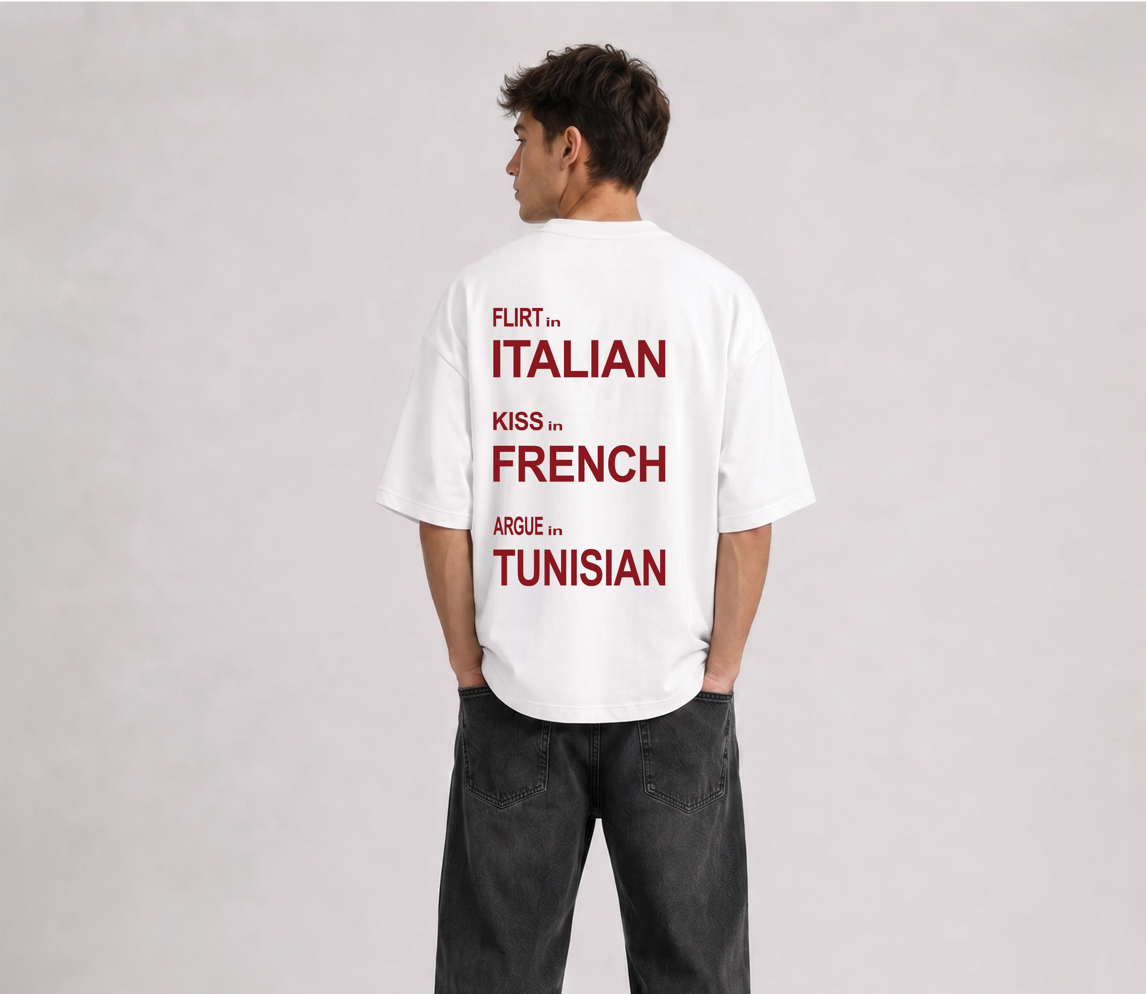 Love Language Oversized T-Shirt - White