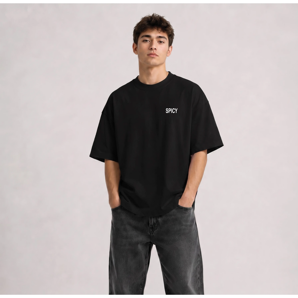 Love Language Oversized T-Shirt - Black