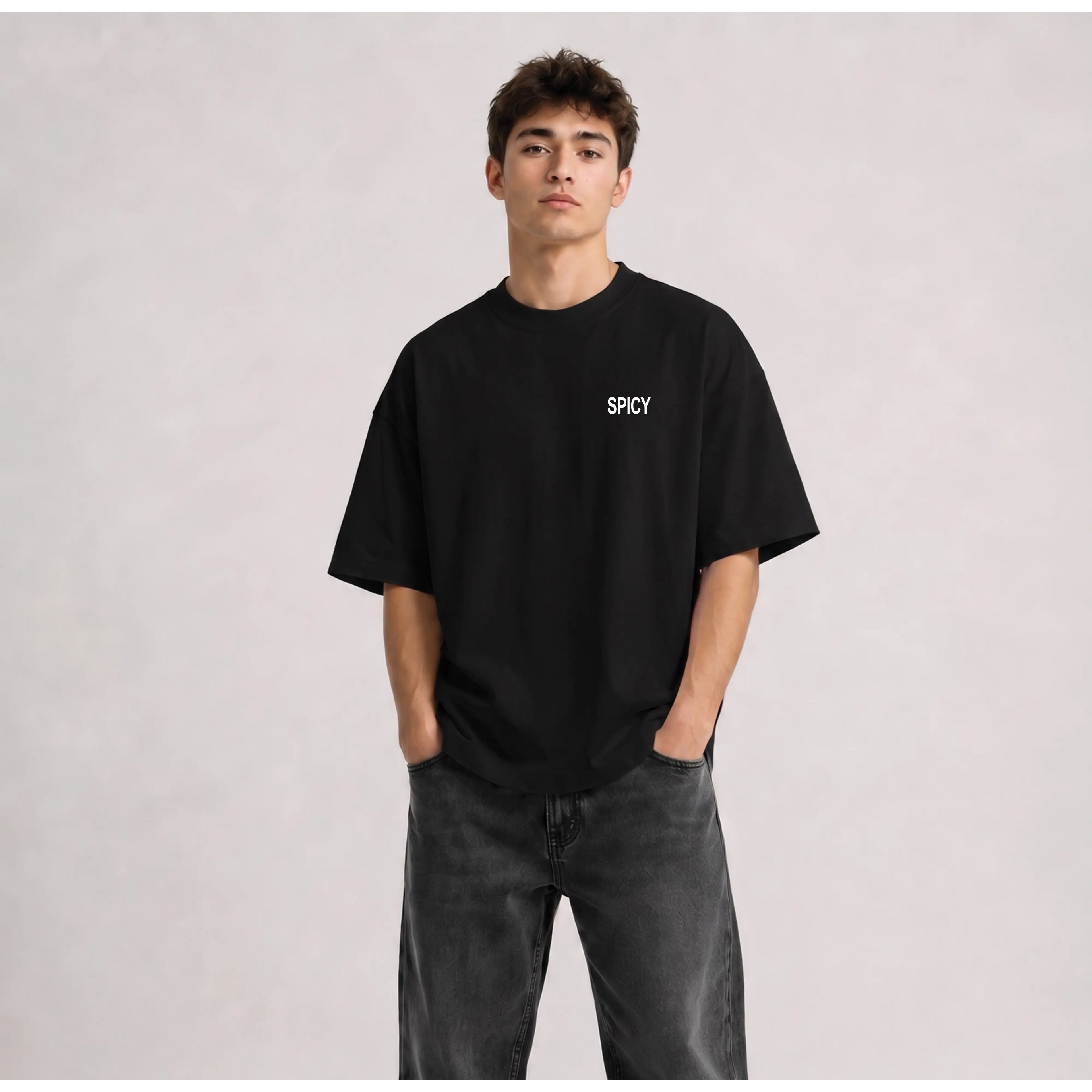 Love Language Oversized T-Shirt - Black