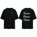 Love Language Oversized T-Shirt - Black