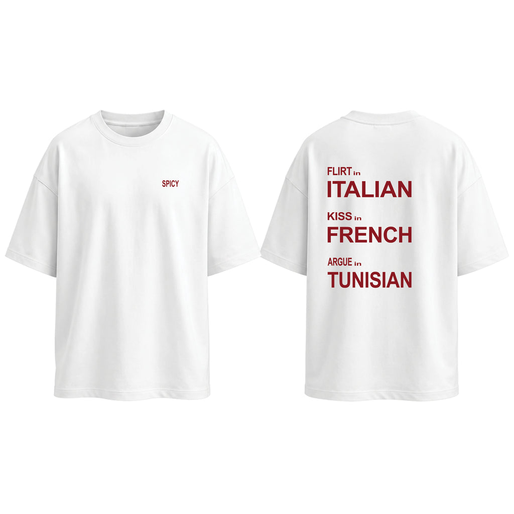 Love Language Oversized T-Shirt - White